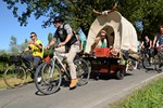 bicicletta traina carrozza