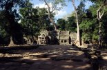 a temple in the jungle