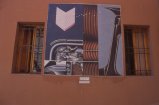 wall paintings between windows