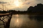 ponte al tramonto