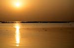 sunset on Niger river