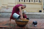 monks and water