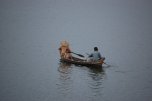 family in boat