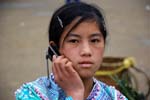 girl with mobile