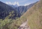 walking to Machu Picchu