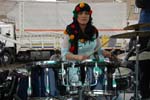 woman at drums